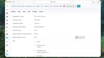 Home Assistant running a zigbee2mqtt version