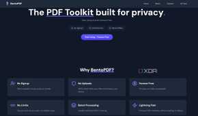 BentoPDF main page