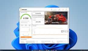 An image of a baseline benchmark as recorded by benchmarking software 3DMark.