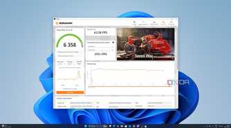 An image of a baseline benchmark as recorded by benchmarking software 3DMark.