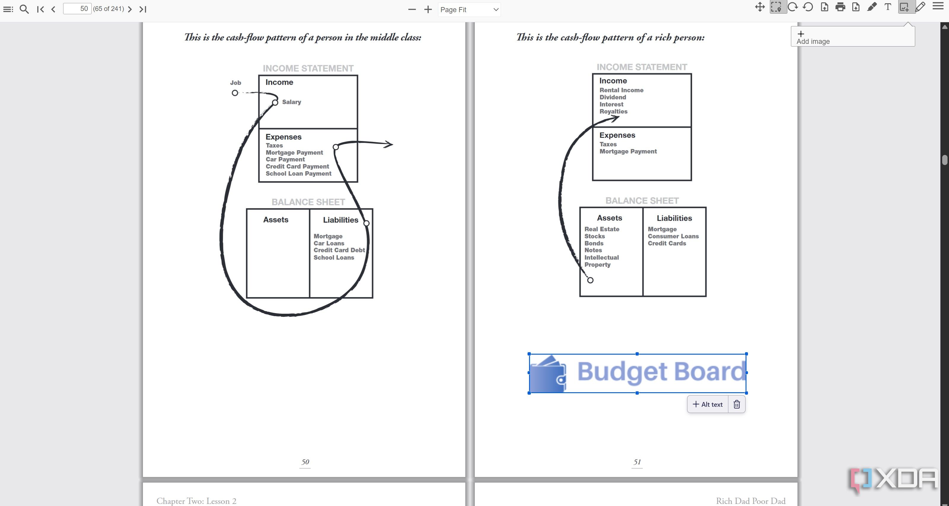 Add image in BookLore while reading