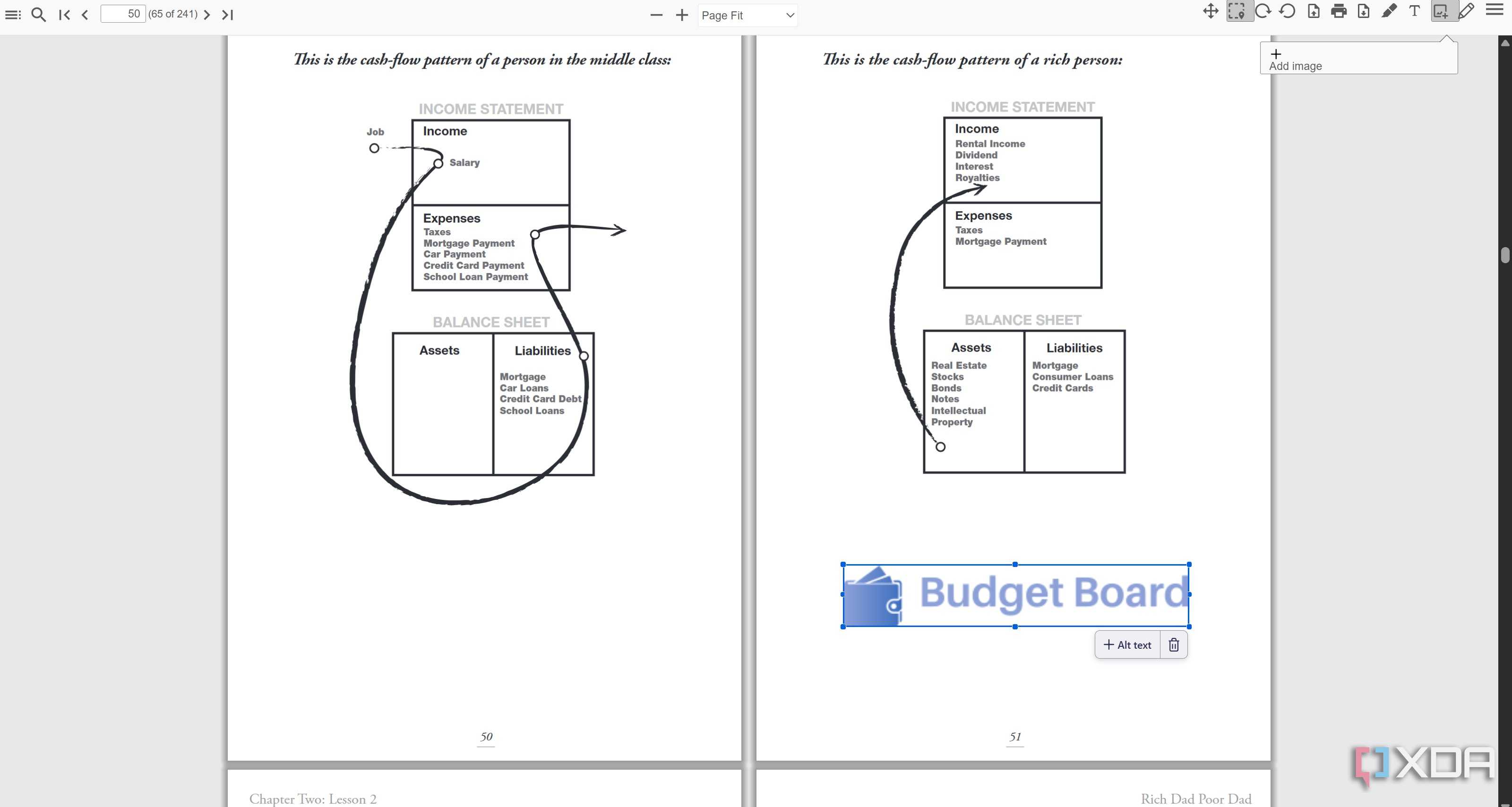 Add image in BookLore while reading