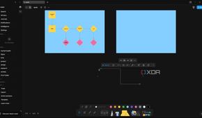 Adding line connectors between frames in AFFiNE's Edgeless mode