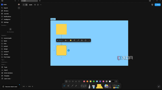 Adding shapes to frame in AFFiNE's Edgeless mode