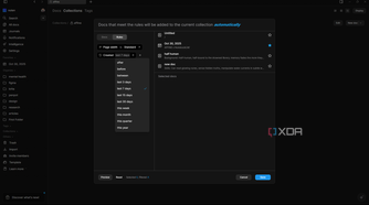 Adjusting rule for filtering in AFFiNE
