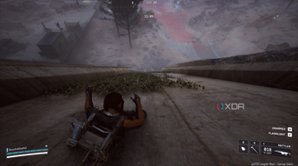 Sliding down a dam wall in Arc Raiders.