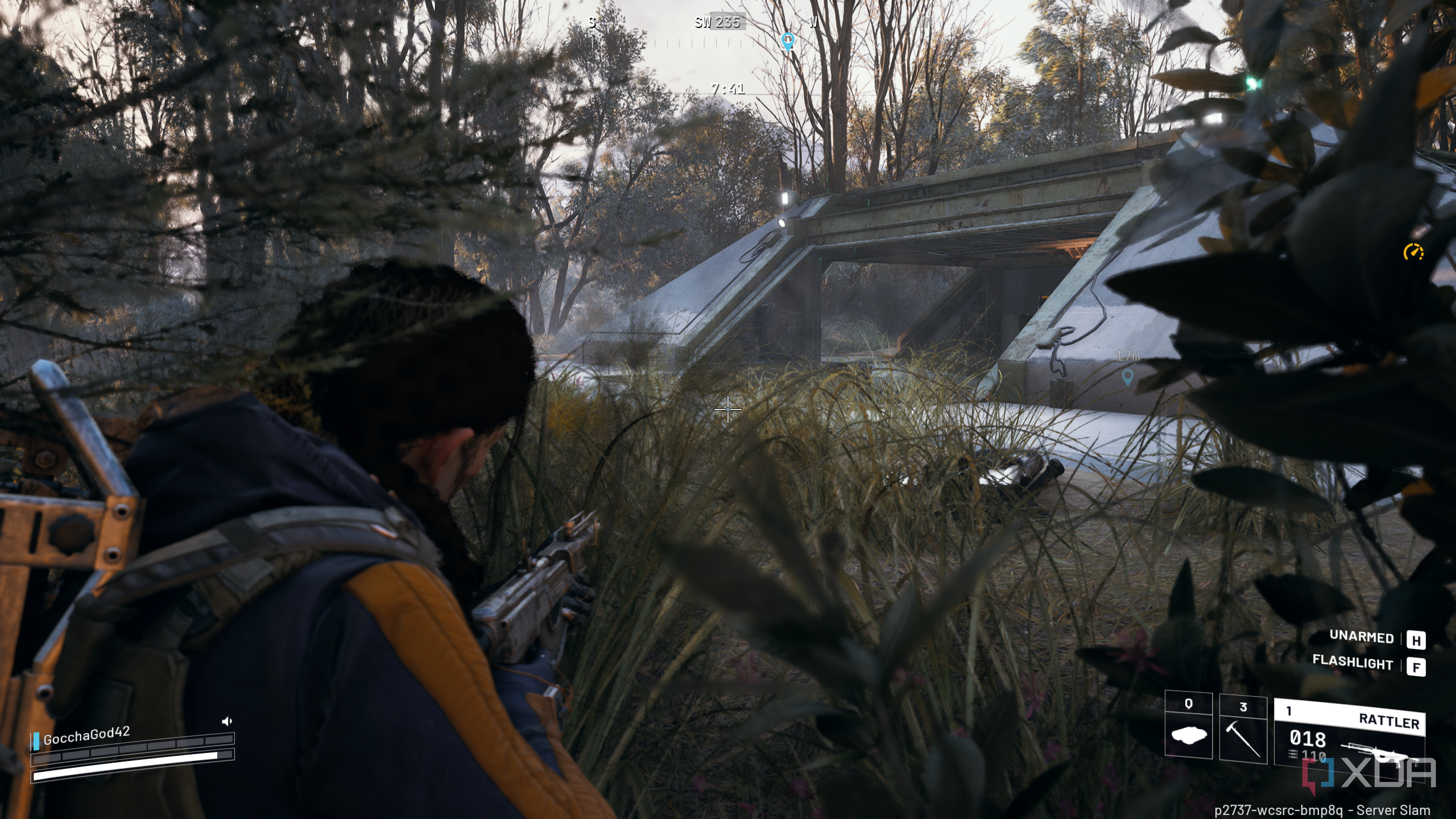 Sitting near an extraction elevator in Arc Raiders.