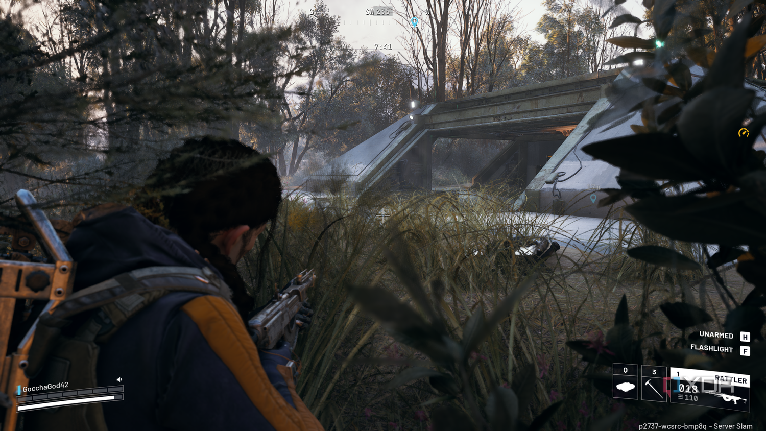 Sitting near an extraction elevator in Arc Raiders.