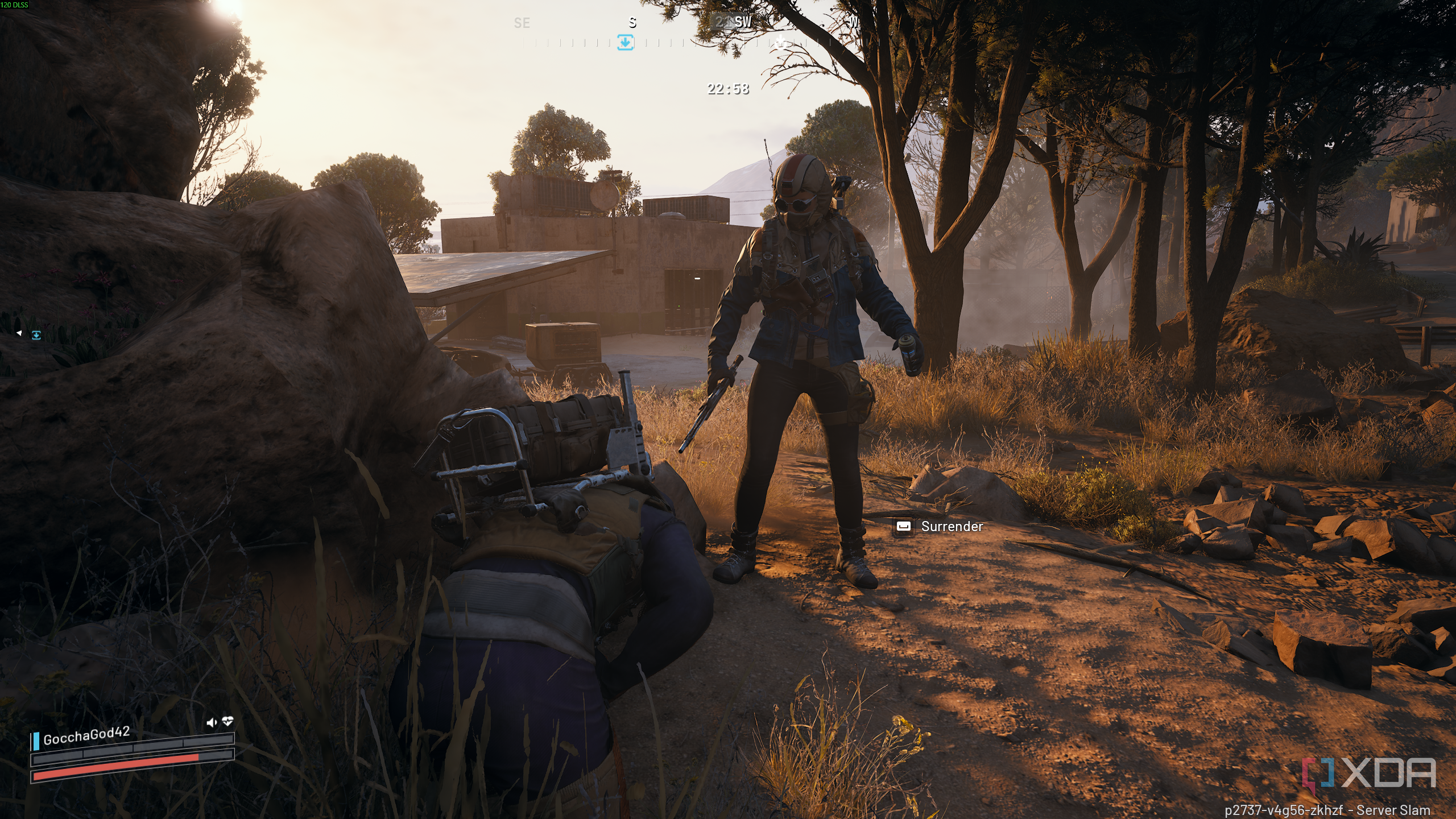 A player executing another downed player in Arc Raiders.