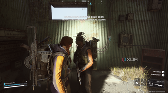 Teaming up with a stranger in Arc Raiders.