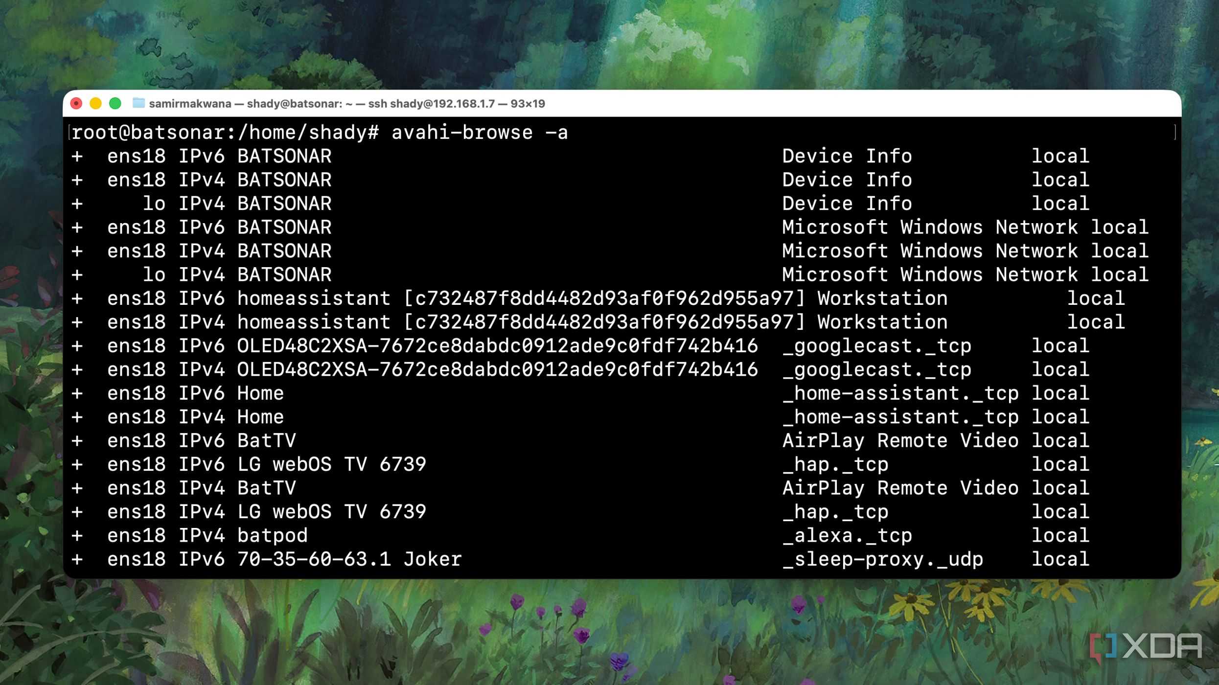Conducting an Avahi Multicast flooding test from the Terminal