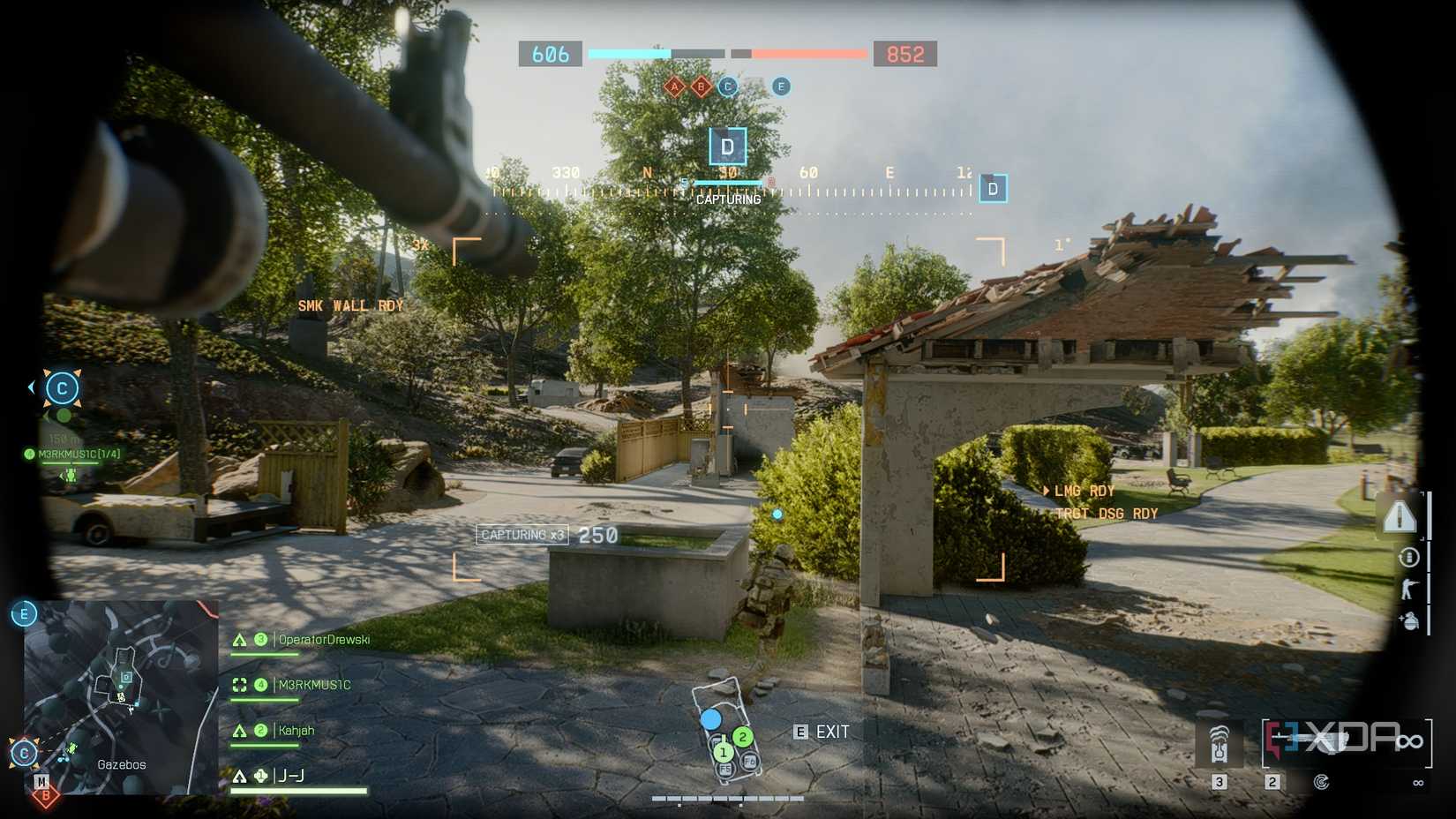 A screenshot of driving a tank in the Season 1 content of Battlefield 6