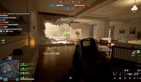 A screenshot of Eastwood map gameplay in the Season 1 content of Battlefield 6