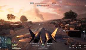 A screenshot of piloting a jet in Blackwell Fields in the Season 1 content of Battlefield 6