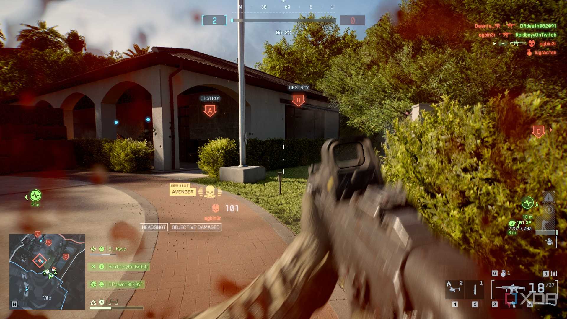 A screenshot of Sabotage gameplay in the Season 1 content of Battlefield 6