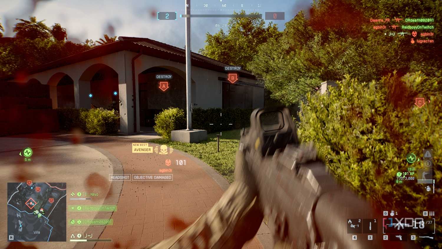 A screenshot of Sabotage gameplay in the Season 1 content of Battlefield 6