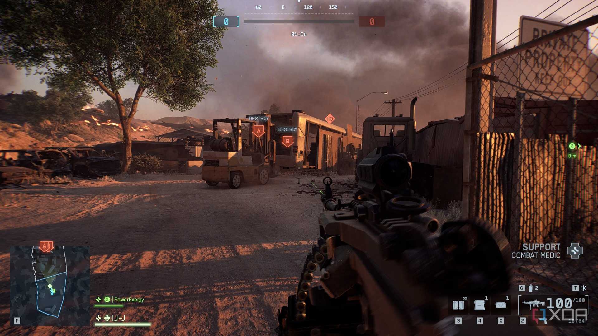 A screenshot of Strikepoint gameplay in the Season 1 content of Battlefield 6