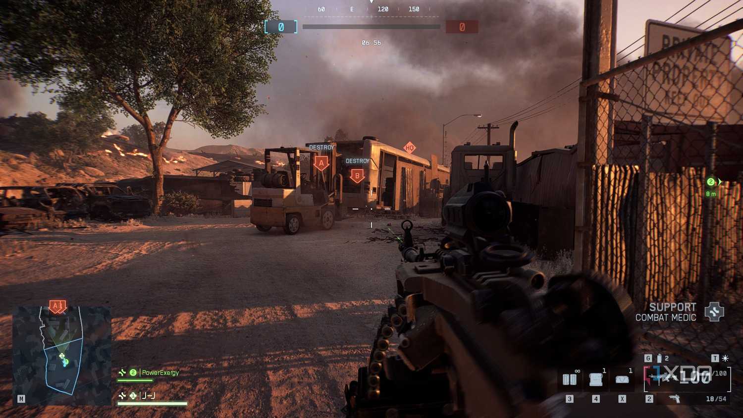 A screenshot of Strikepoint gameplay in the Season 1 content of Battlefield 6
