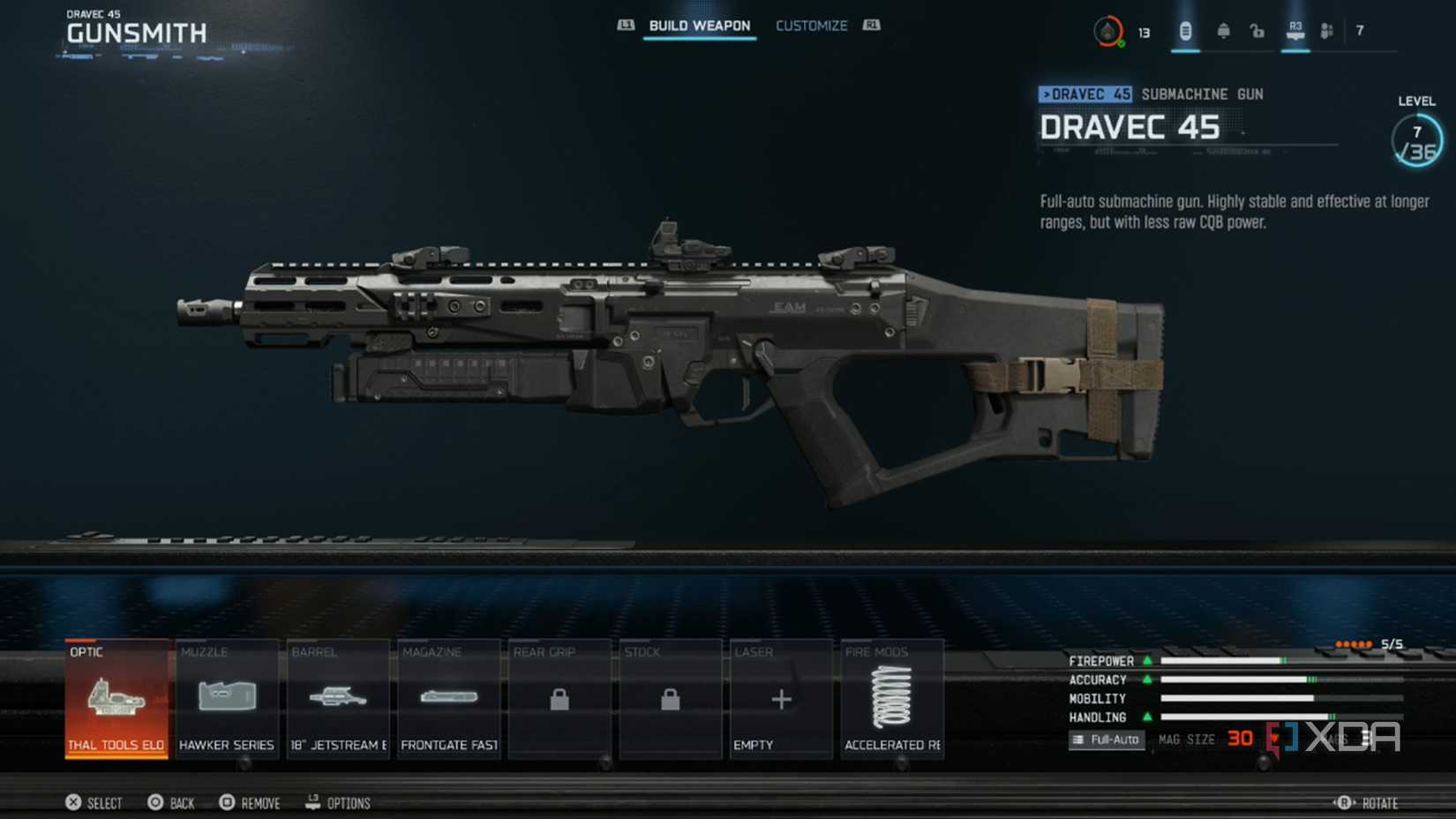A screenshot of a shotgun customization in the Call of Duty: Black Ops 7 beta