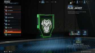 A screenshot of perks in the multiplayer beta of Call of Duty Black Ops 7
