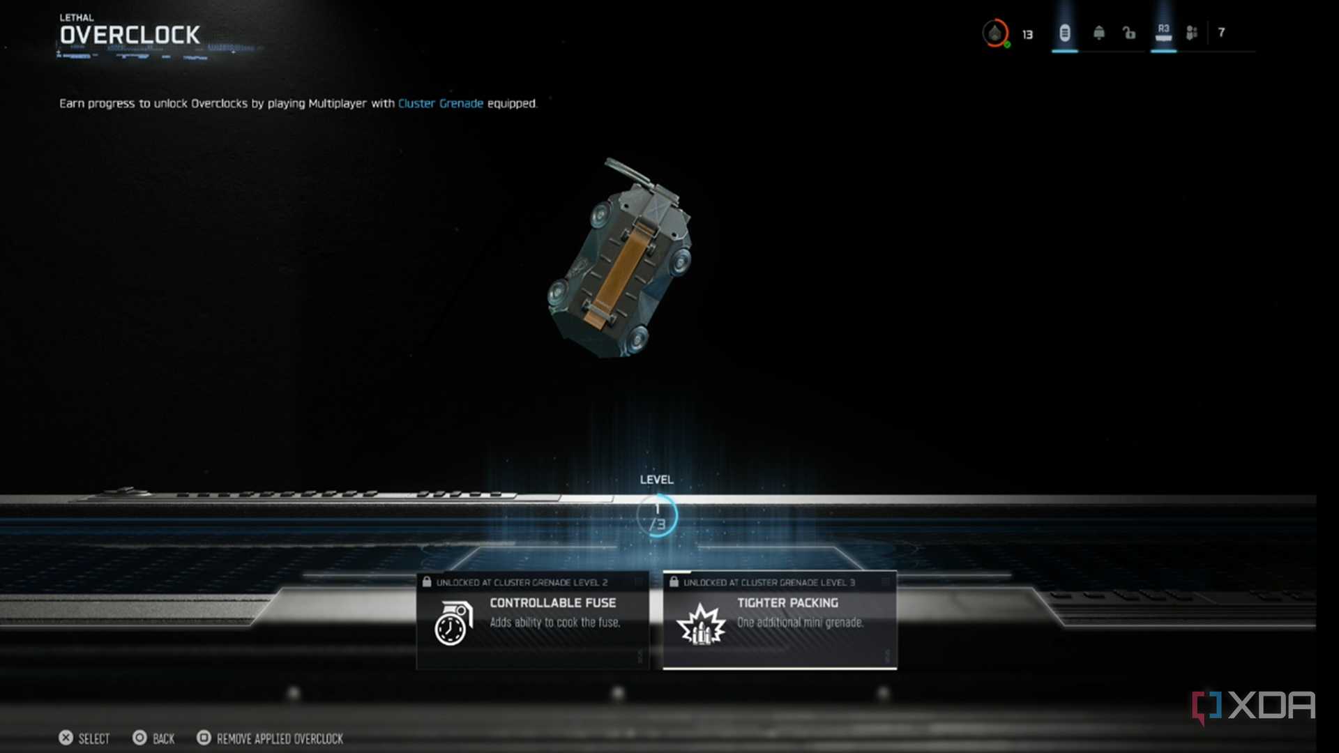 A screenshot of the Overclock system from the multiplayer beta of Call of Duty Black Ops 7