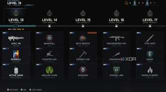 A screenshot of progression unlocks from the multiplayer beta of Call of Duty Black Ops 7