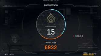 A screenshot of level progression in the multiplayer beta of Call of Duty Black Ops 7