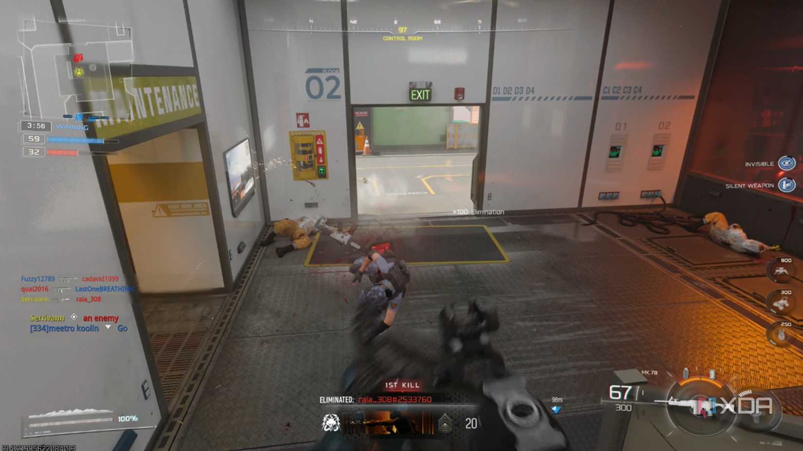A screenshot of a firefight in the multiplayer beta of Call of Duty Black Ops 7