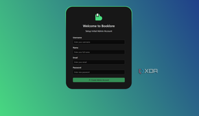BookLore welcome page
