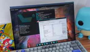 A computer screen showing a CachyOS desktop with the COSMIC desktop environment