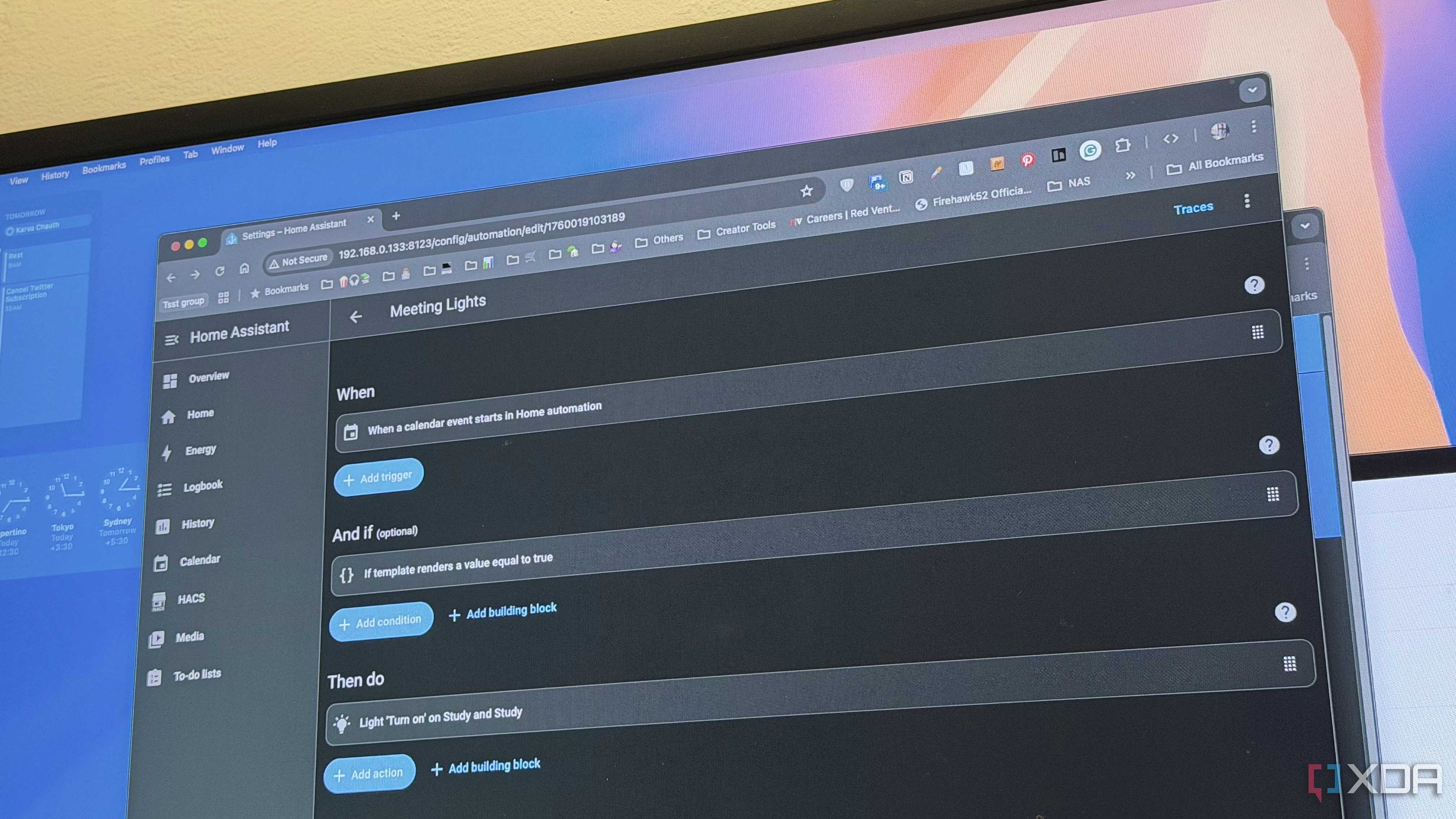 calendar automation home assistant