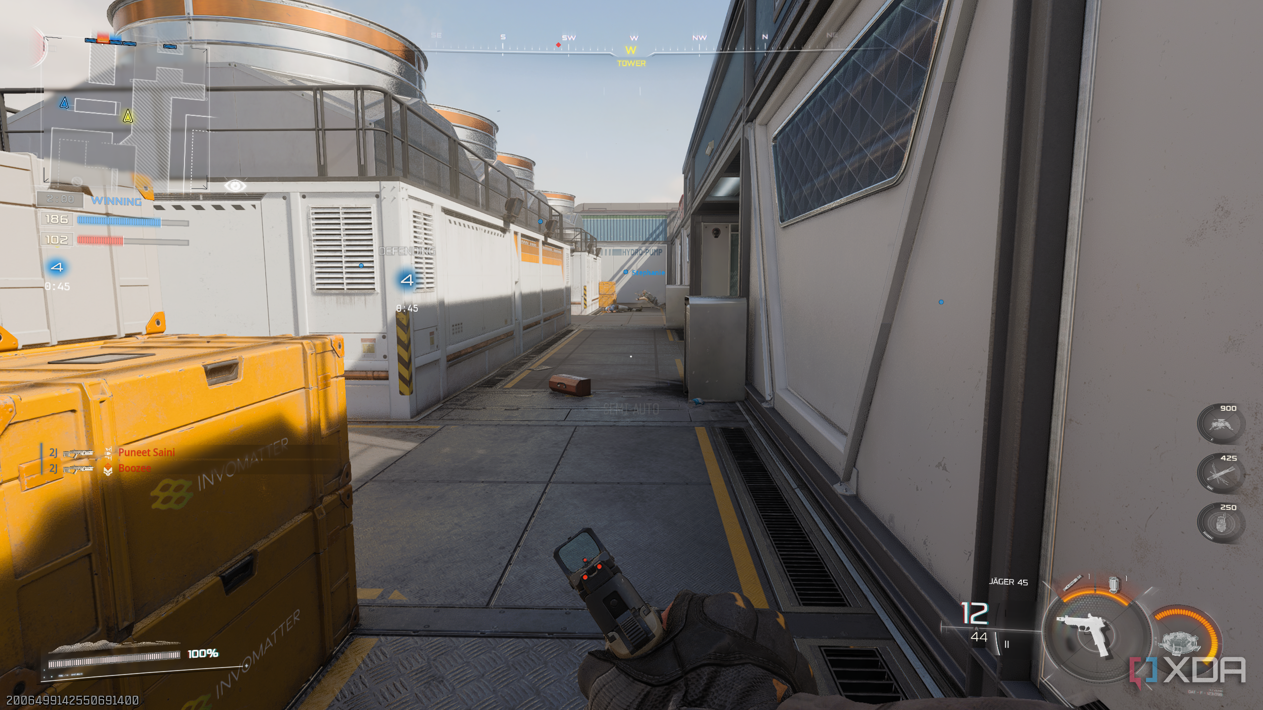 A gameplay screenshot from the Call of Duty: Black Ops 7 multiplayer beta.