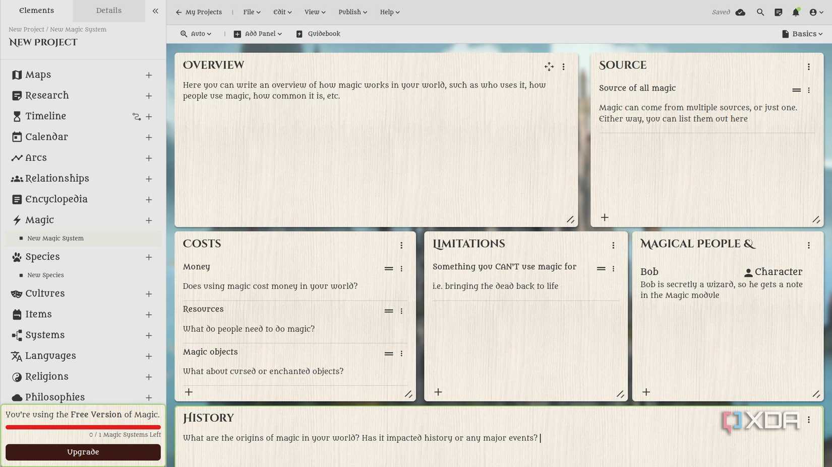 This cloud-based writing app is the ultimate world-building tool
