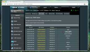 Checking the DHCP leases from the Router interface