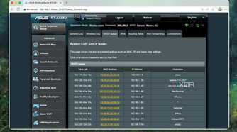 Checking the DHCP leases from the Router interface