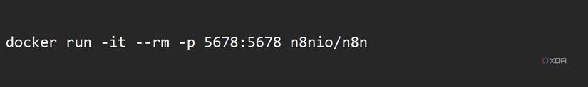 Screenshot of command to install n8n