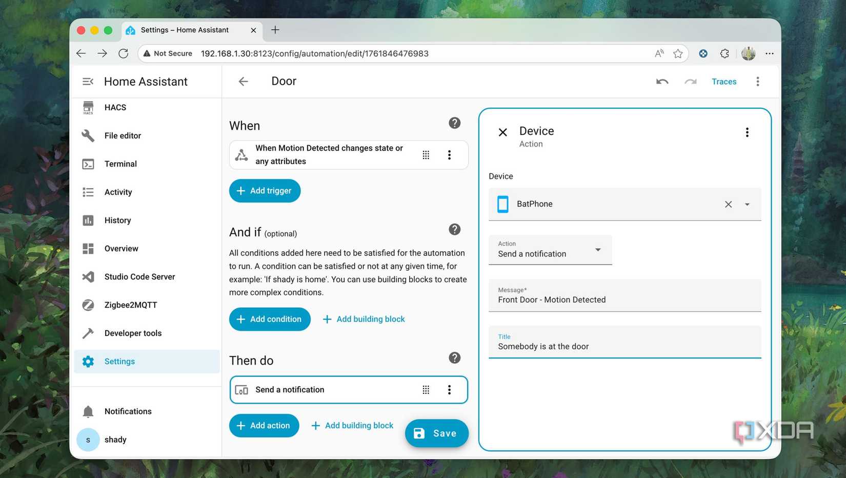Как новые функции Home Assistant упростили создание автоматизаций Creating an automation for motion detection event