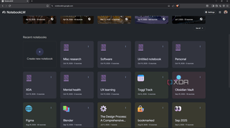 Creating new notebooks in NotebookLM