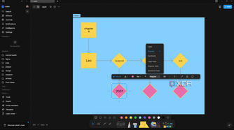 Customizing frames and shapes in AFFiNE's Edgeless mode