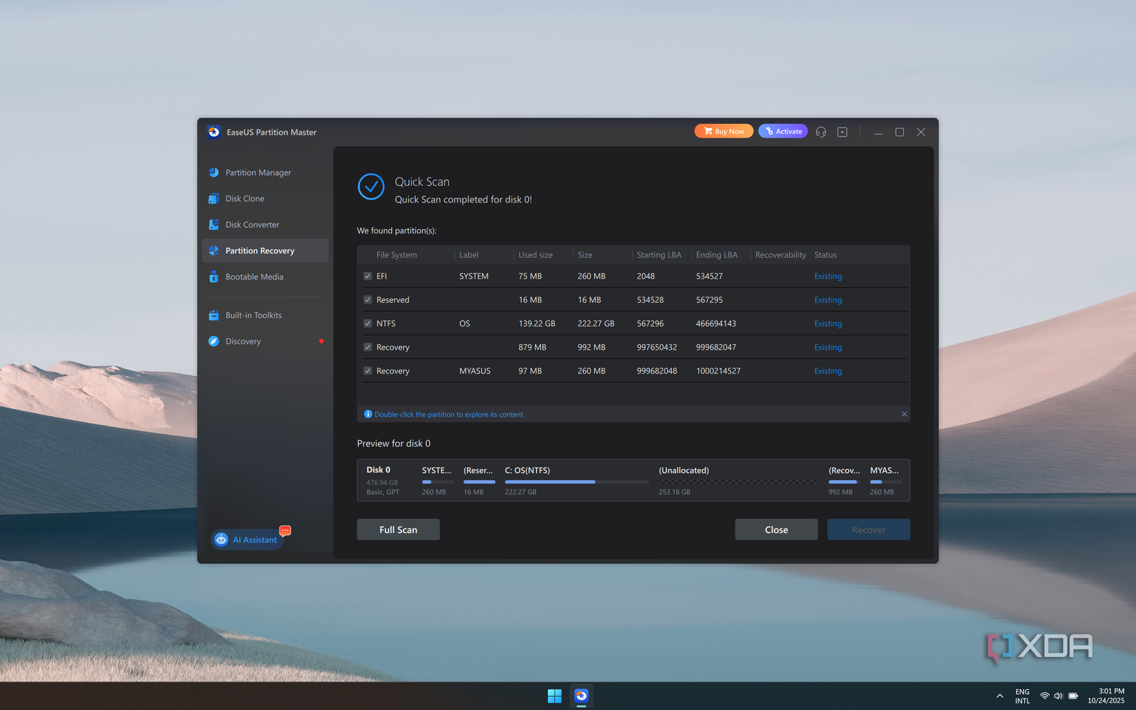 I tried managing partitions on Windows 11, and it needs a true GParted ...