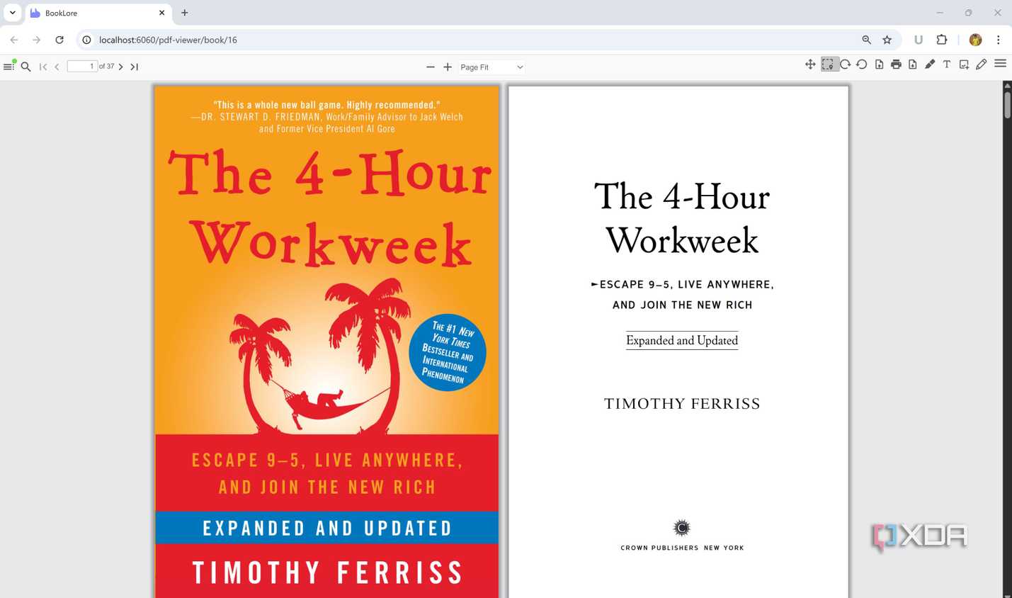 Epub reader in BookLore