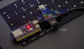 ESP32-S3 plugged into a USB digital tester