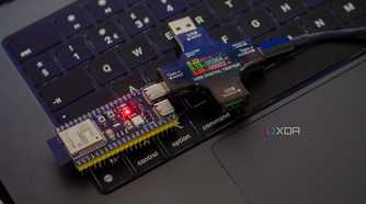 ESP32-S3 plugged into a USB digital tester