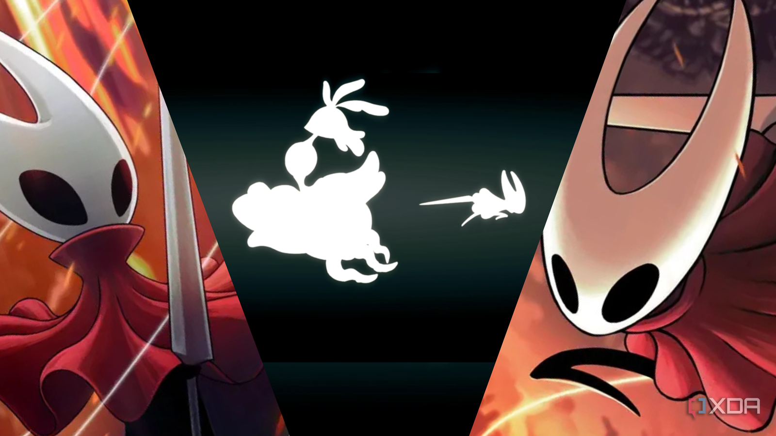 Two images of hornet with a kill screen in the middle