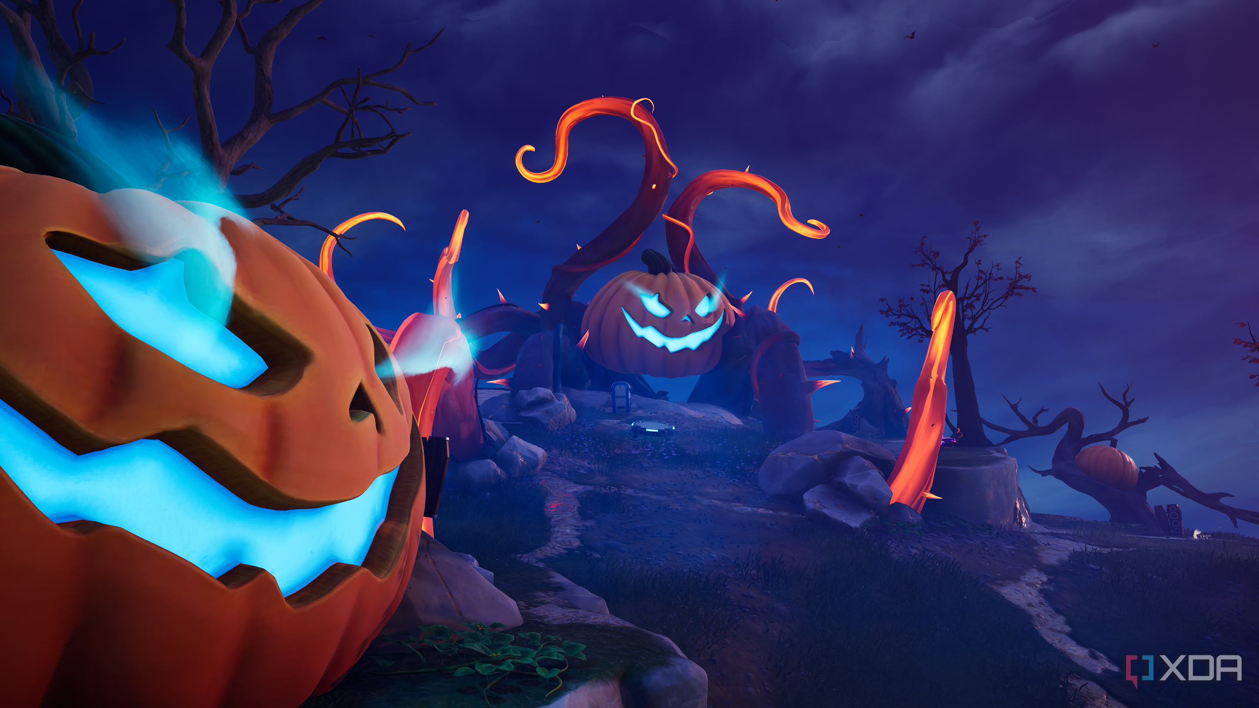A huge pumpkin patch in Fortnitemares 2025.