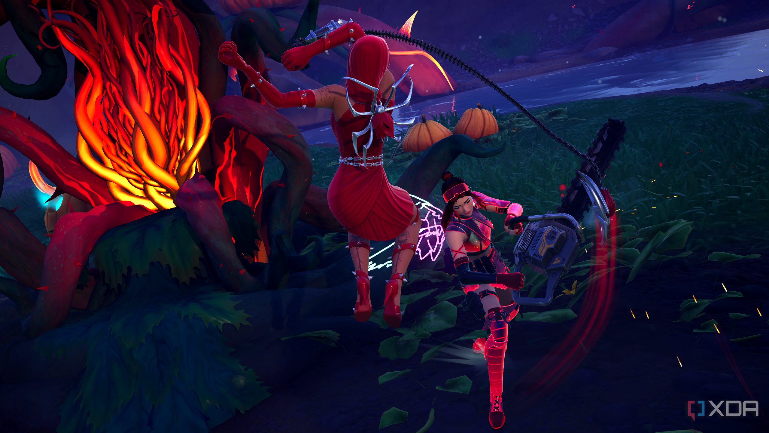Boss fight against Doja Cat's Queen of Thorns in Fortnitemares 2025.