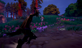 Running at an opponent as Ghostface in Fortnitemares 2025.