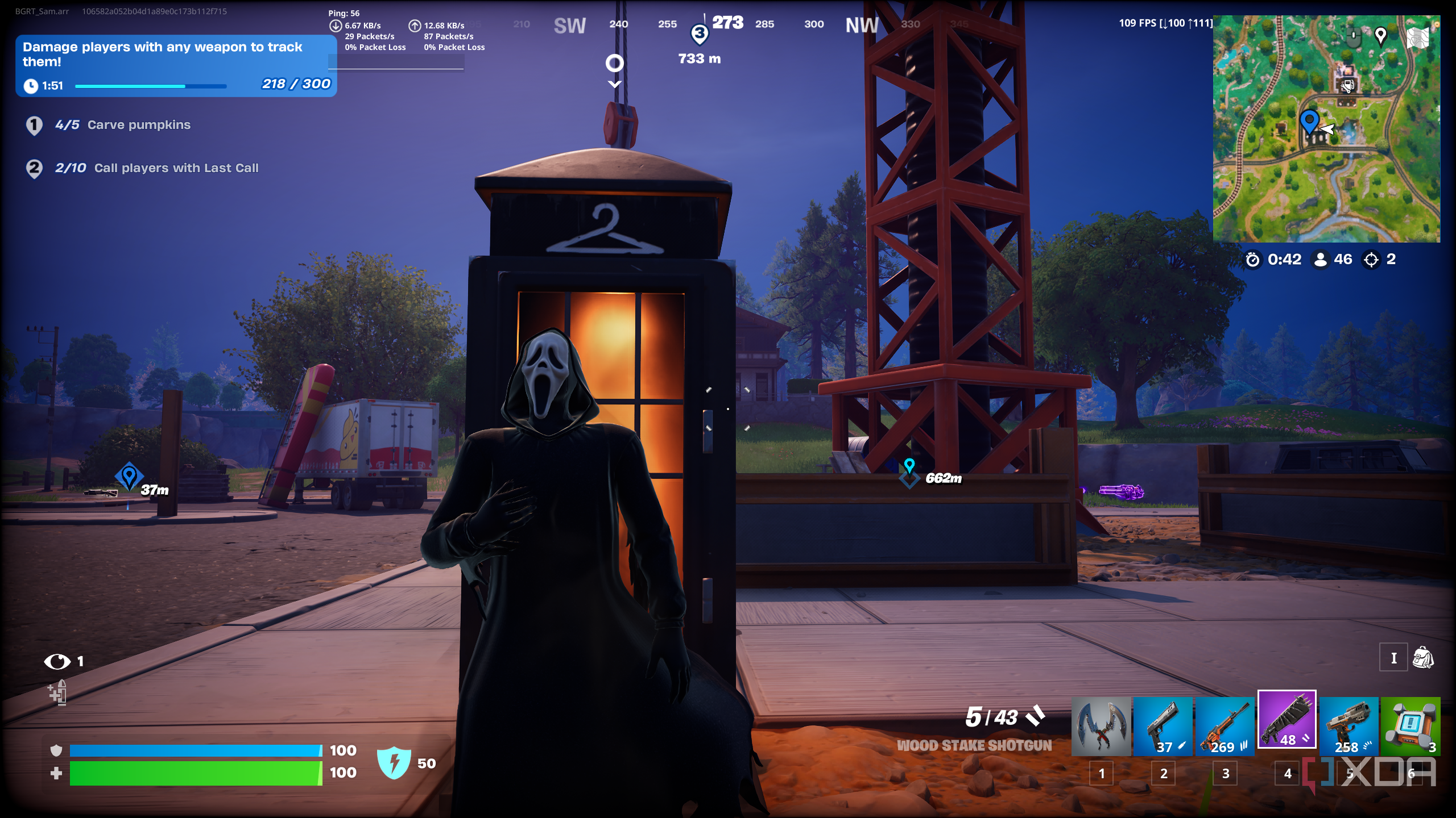 Becoming Ghostface in Fortnitemares 2025.