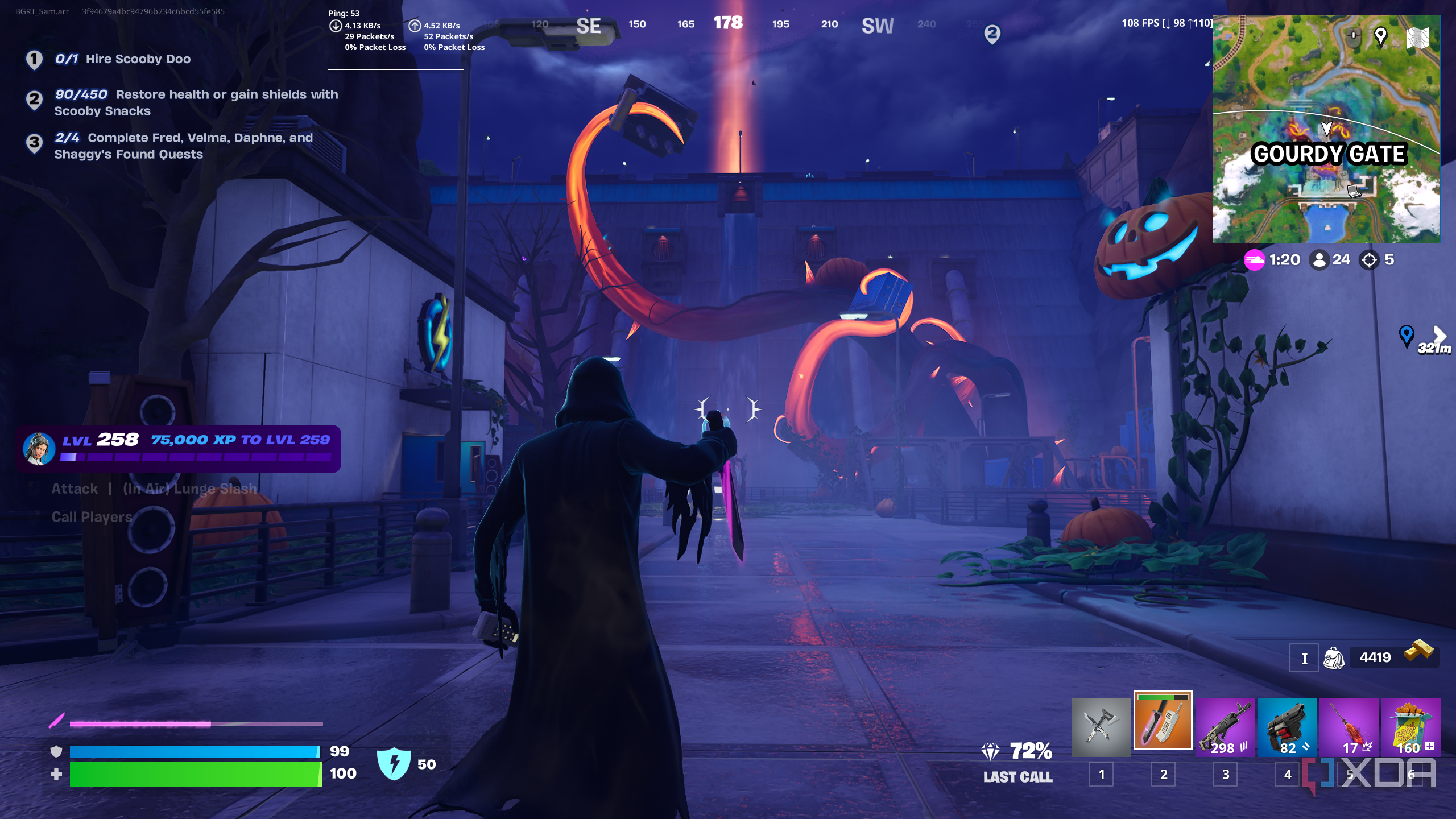 Gourdy Gate halloween texture updates in Fortnitemares 2025.