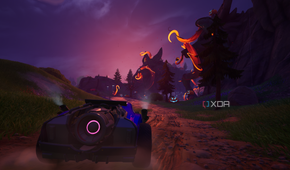 Driving to Gourdy Gates in Fortnitemares 2025.